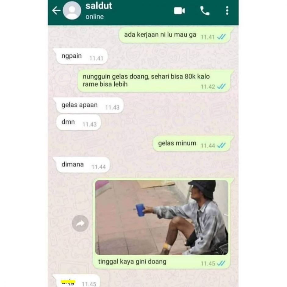 5 Chat Ini Dikira Nolong, Ujungnya Malah Bikin Sewot